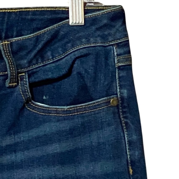 Wrangler High-Rise Bootcut Jeans 12 Dark Blue Western Cowgirl Straight Fit NWT - Picture 8 of 12